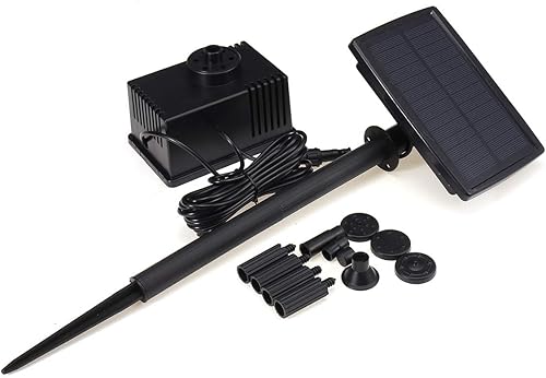 Miniatura 4 de Bomba de filtro de estanque de agua con energía solar de 1.5 W para el jardín del hogar Fuentes sumergibles del tanque de peces Bomba de agua solar