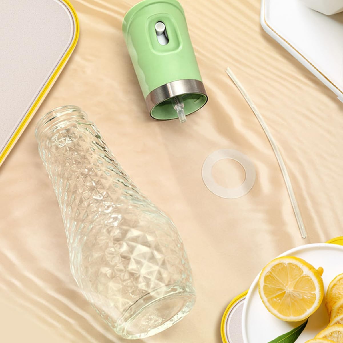 Glass Oil Spray Bottle Stainless Steel Vinegar Dispenser for Kitchen Precise Oil Sprayer for Healthy Cooking Salad Barbecue Capacity