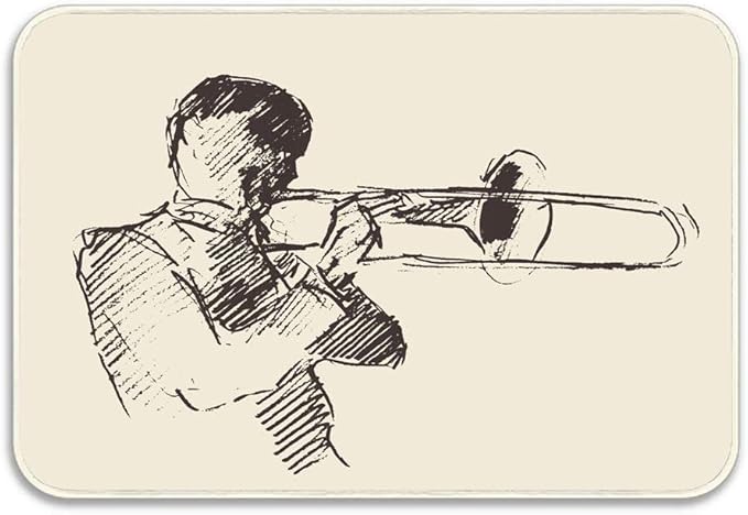 開店祝い 694 Home 16 R 便利でお安い海外製品をたくさんご用意しています トロンボーン装飾 ブラック 9x6 5x15 トロンボーン Moxleyelectronics Com