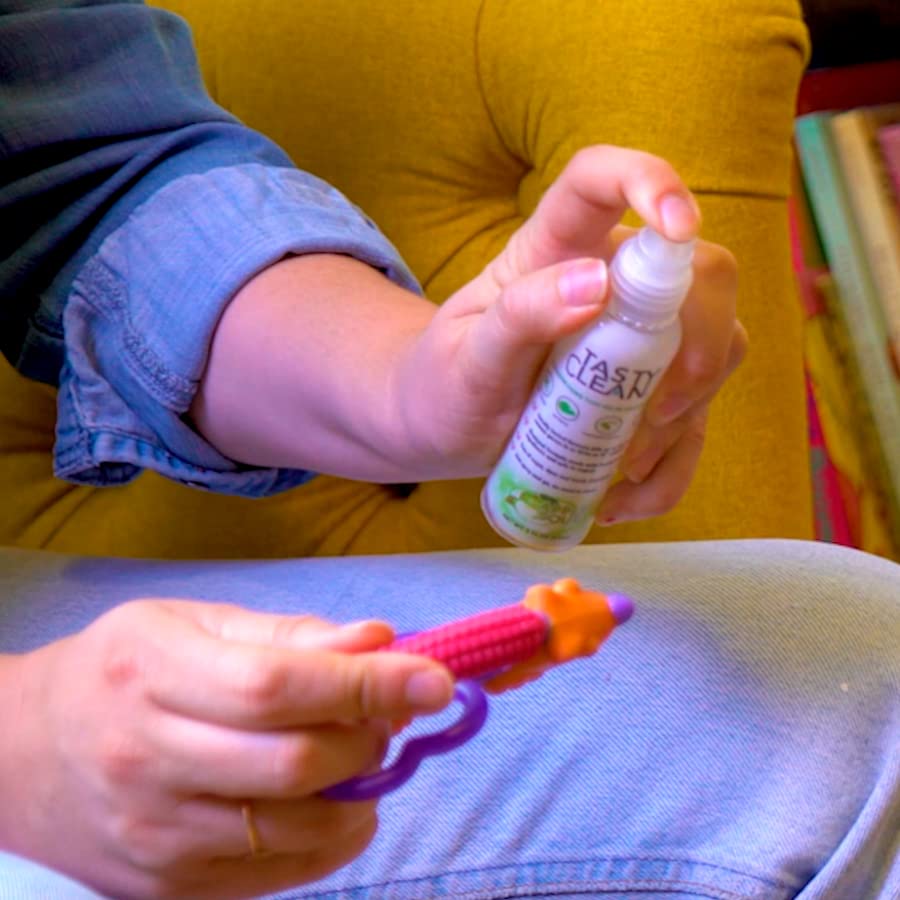 Miniatura 9 de TASTY CLEAN Paquete de 2 limpiadores multiusos con sabor a manzana para dentaduras, retenedores, protectores bucales, alisadores de dientes,