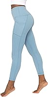 Vista 23 de Yogalicious Leggings de cintura alta para mujer, a prueba de sentadillas, pantalones de yoga para correr Granada Sky Lux