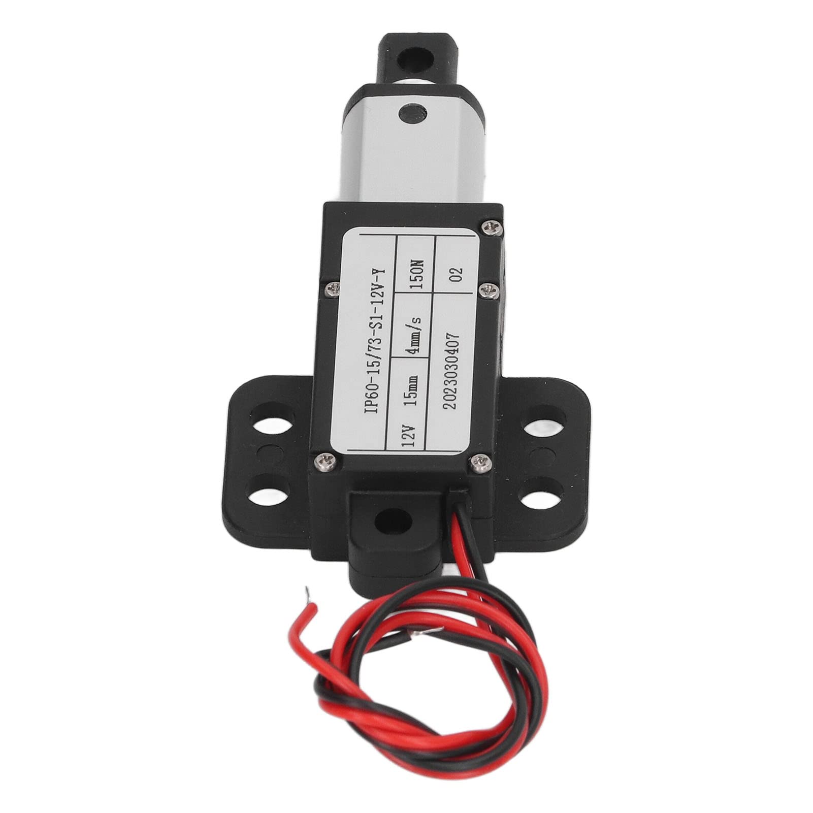 Attuatore Lineare, 12V 15mm Corsa Mini Motore Attuatore Lineare Elettrico, 150N 4mm/s Attuatore Lineare Elettrico Impermeabile per L'industria Domestica (Con Staffa)