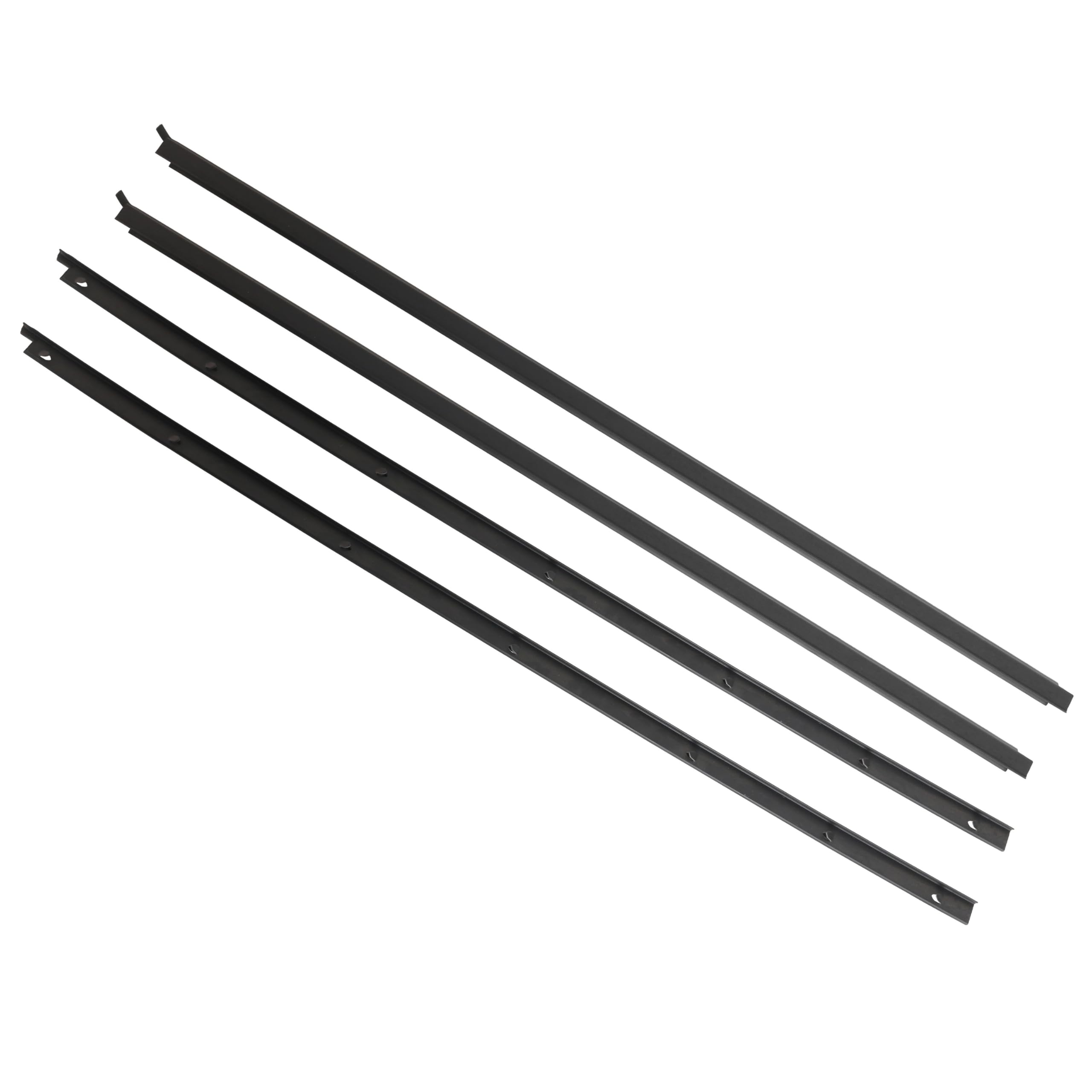 4 Pcs Outer & Inner Door Window Weatherstrip Seal Belt Compatible with Nissan Pickup D21 Hardbody 1986-1994, Door Window Molding Weatherstrip, Replaces OE# 80821-01G00 80834-01G00 80820-01G00