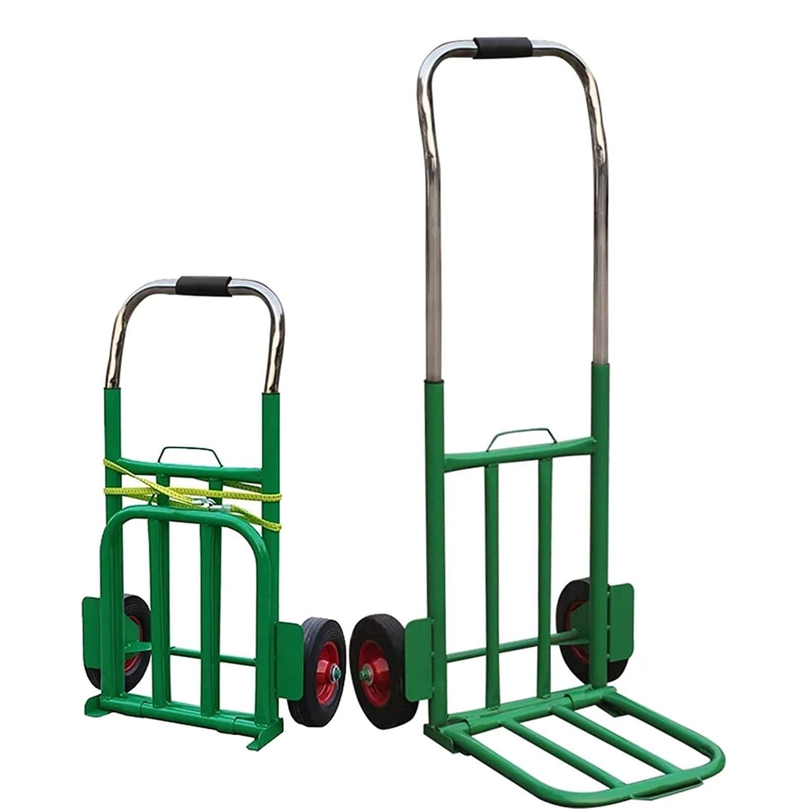 Wózek platformowy, wózek ręczny, składany wózek z kółkami, wózek ze stopu aluminium, maksymalny udźwig 150 kg