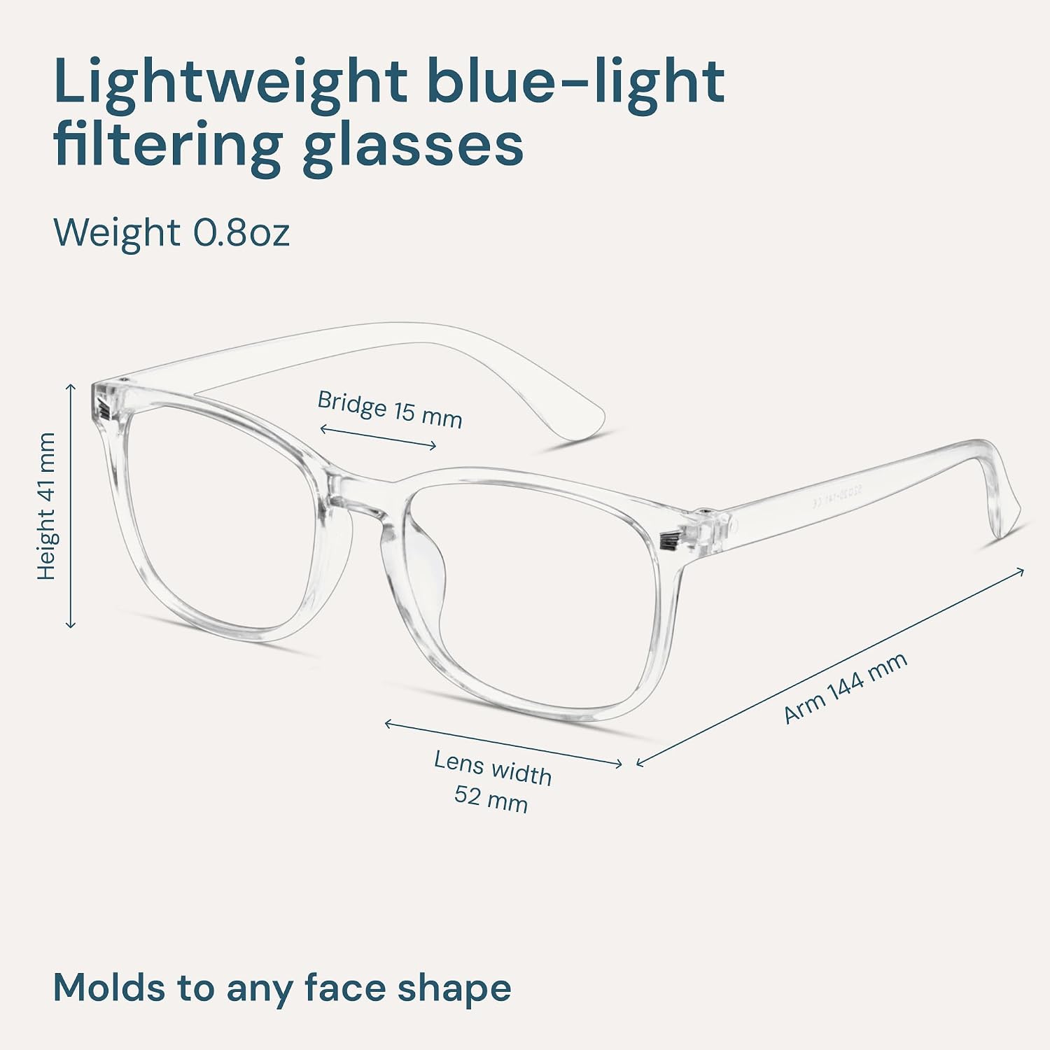Gaoye Blue Light Glasses for Computer & Gaming - Clear | Blue Light Blocking, Anti UV Ray Lenses, Scratch-Resistant, Comfort Fit