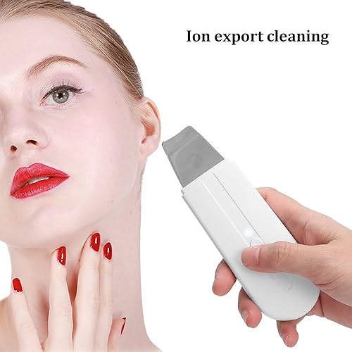 Miniatura 4 de Espátula de poros, depurador de piel USB blanco con luz indicadora, espátula de limpieza para la piel de la cara, para puntos negros limpios, piel