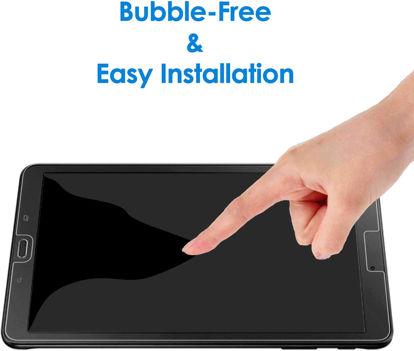 JETech Screen Protector Film for Samsung Galaxy Tab E 9.6, Tempered Glass Film