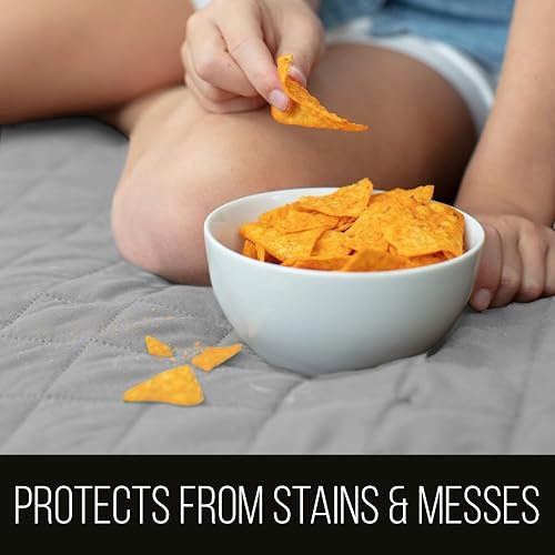 Miniatura 2 de Sofa Shield - Funda para sofá Loveseat con correa patentada, protector de cojín, funda reversible contra manchas y desgarros por perros, diseñada en