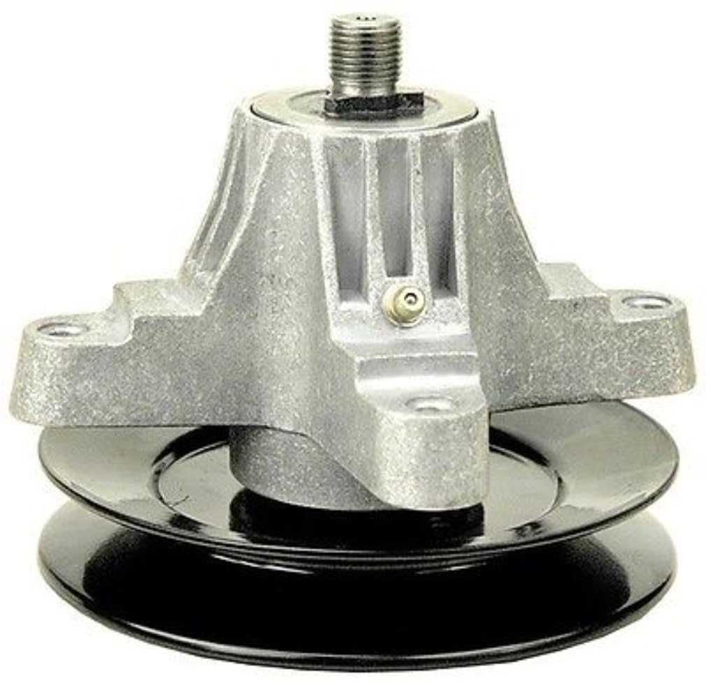 Eje de repuesto para cortacésped compatible con tractor MTD Cub Cadet 918-05016 918-04825B 618-04825 618-05016 LTX1050VT (2010 posterior), diámetro de la polea de 5.3 pulgadas