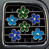 Vista 15 de Clips de ventilación de aire – 6 piezas de decoración de coche de margaritas para ventilación de aire y acondicionamiento, accesorios