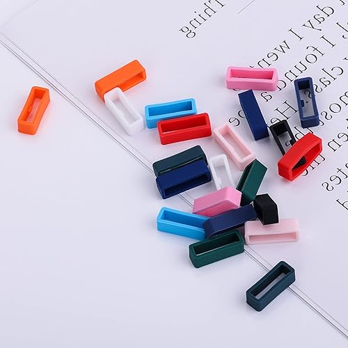 Miniatura 6 de Cobee Correas para reloj, 22 correas de reloj, correa de reloj, soporte de retención de anillo de aro de retención de anillo de silicona de repuesto