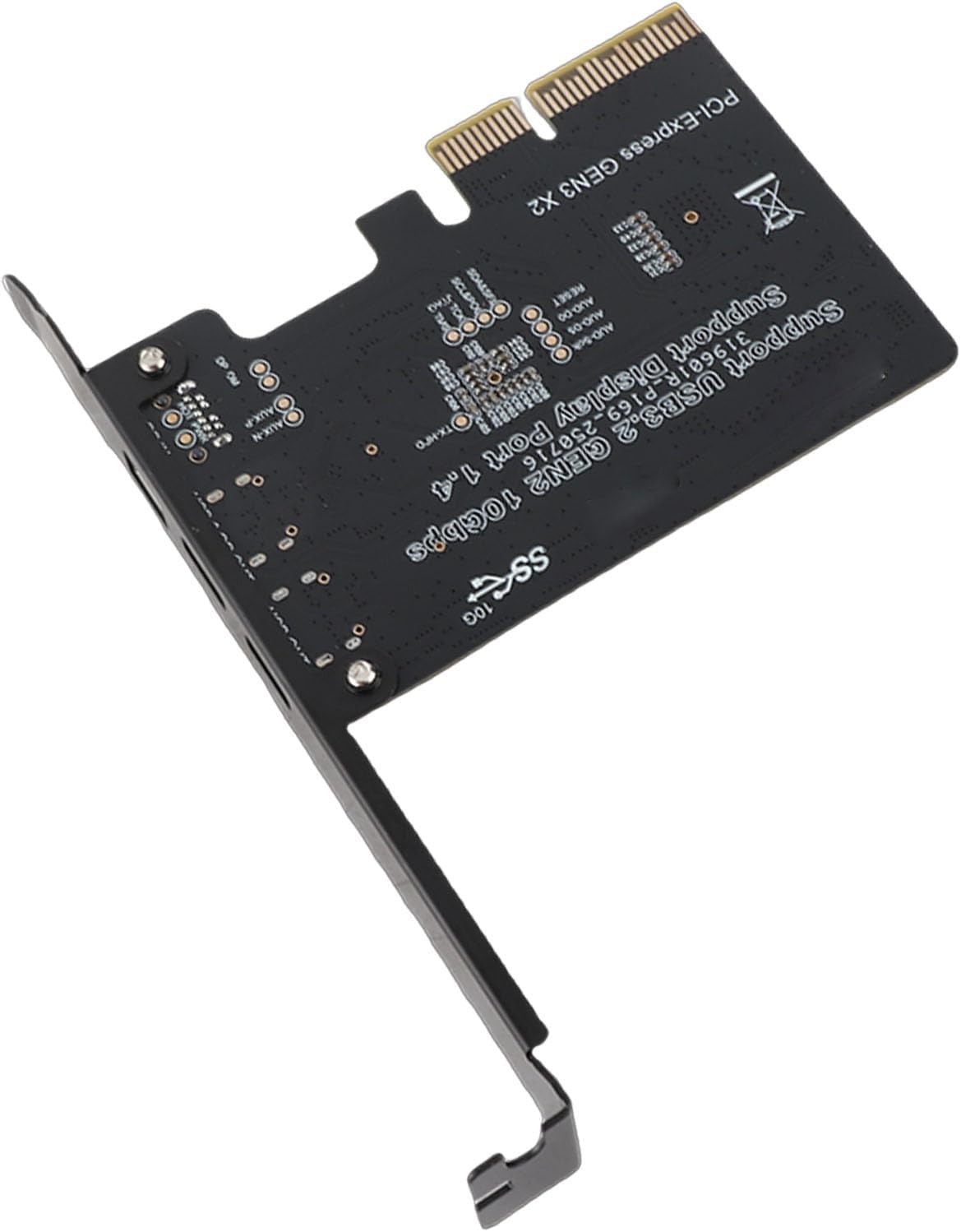 Jiawu PCIe USB Expansion Card, 3 Ports USB 3.0 10Gbps Type C DisplayPort 4K 60Hz C PCIe Card, Internal Port with 2 Type 1 for Desktop PC