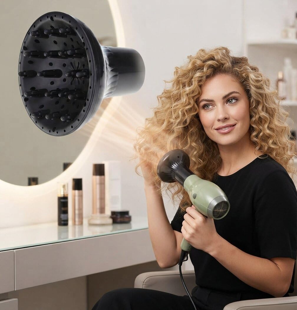 Suicune Hair Diffuser for Curly Hair, Diffuser Attachment for Hair Dryer, Universal Diffuse for Blow Dryer Long Thick Curly Wavy , Attchment for Women-image-43