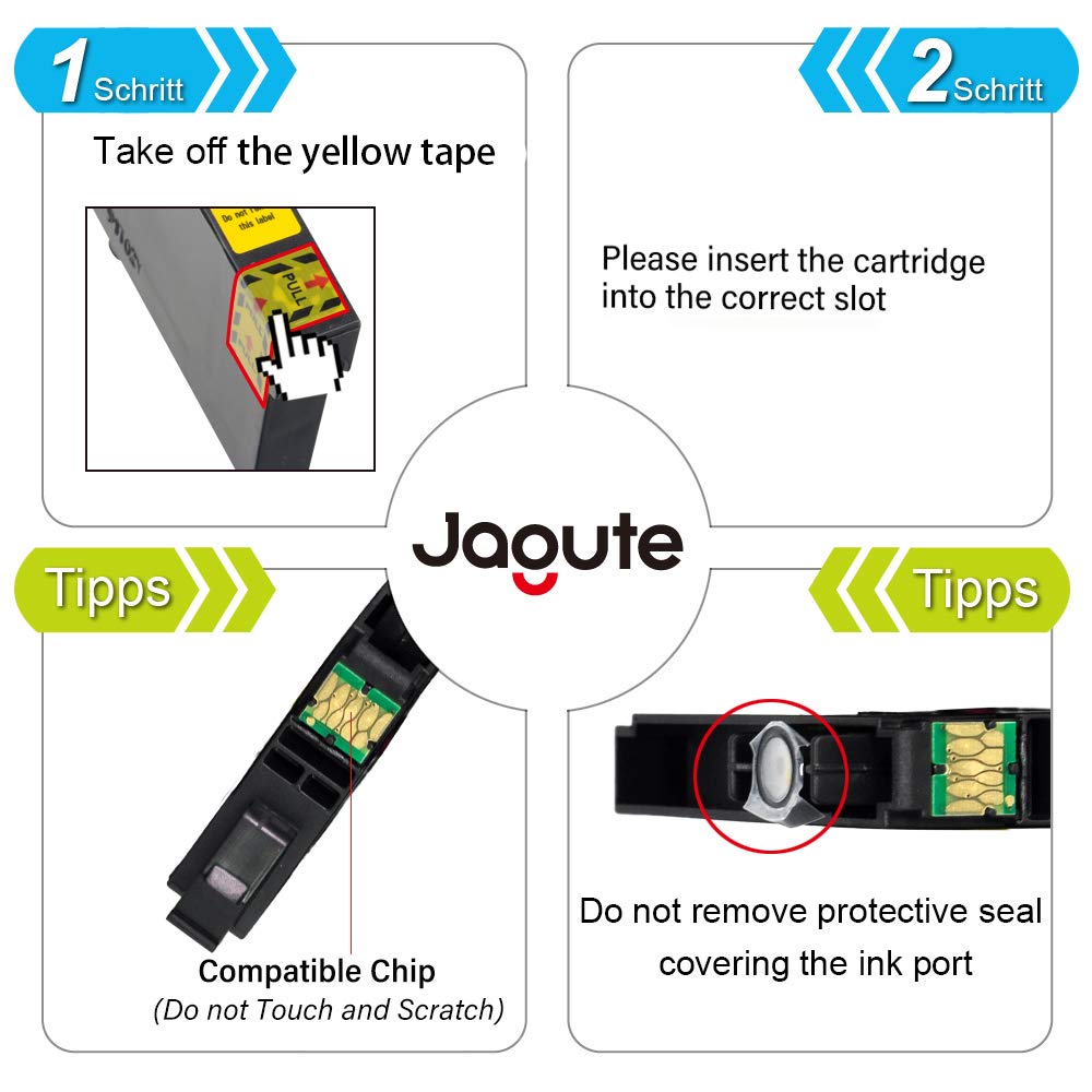 Jagute 18XL(18 Pack) Cartucce Compatibile con 18XL T1811 T1812 T813 T1814 per Expression Home XP-215 XP-412 XP-415 XP-305 XP-405 XP-202 XP-205 XP-302 XP-402 XP-312 XP-315 XP-102 XP-30 XP-212