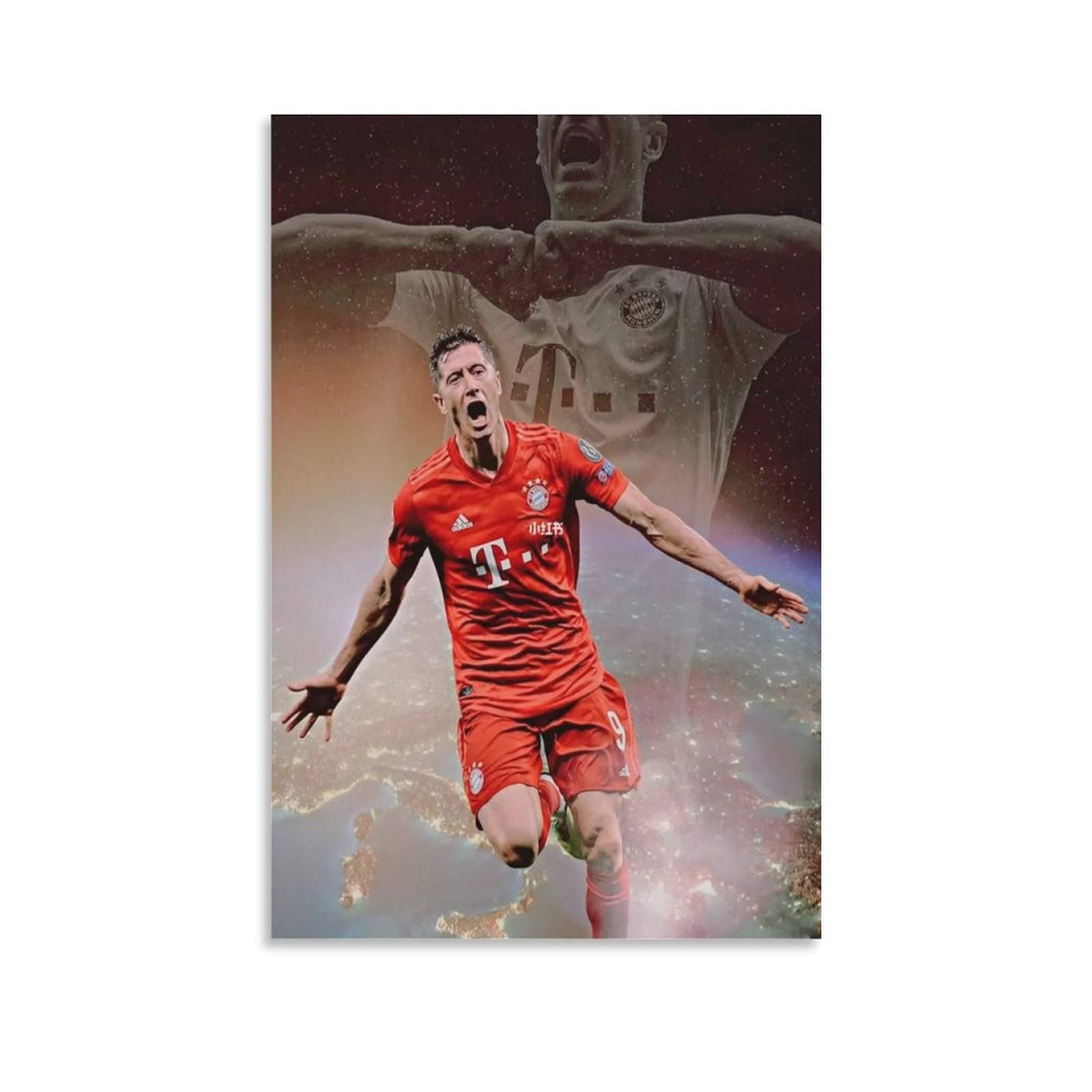 Amazon.co.jp: サッカー選手ロベルト・レヴァンドフスキ キャンバス