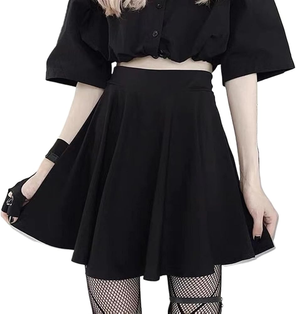 Amazon.com: MSBFJIFSX Women's Black Mini Skirt Women Fairy High