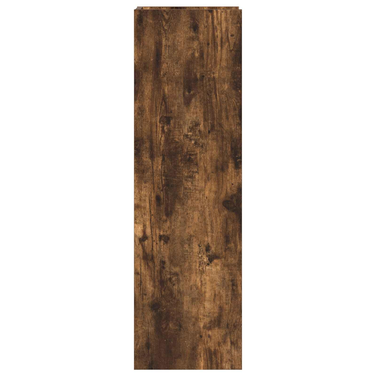 Mangloder - Supporto per piante in rovere affumicato, 30 x 30 x 100 cm, 2 ripiani, 20 kg per ripiano, salvaspazio, per interni, per soggiorno, angolo, corridoio e ufficio