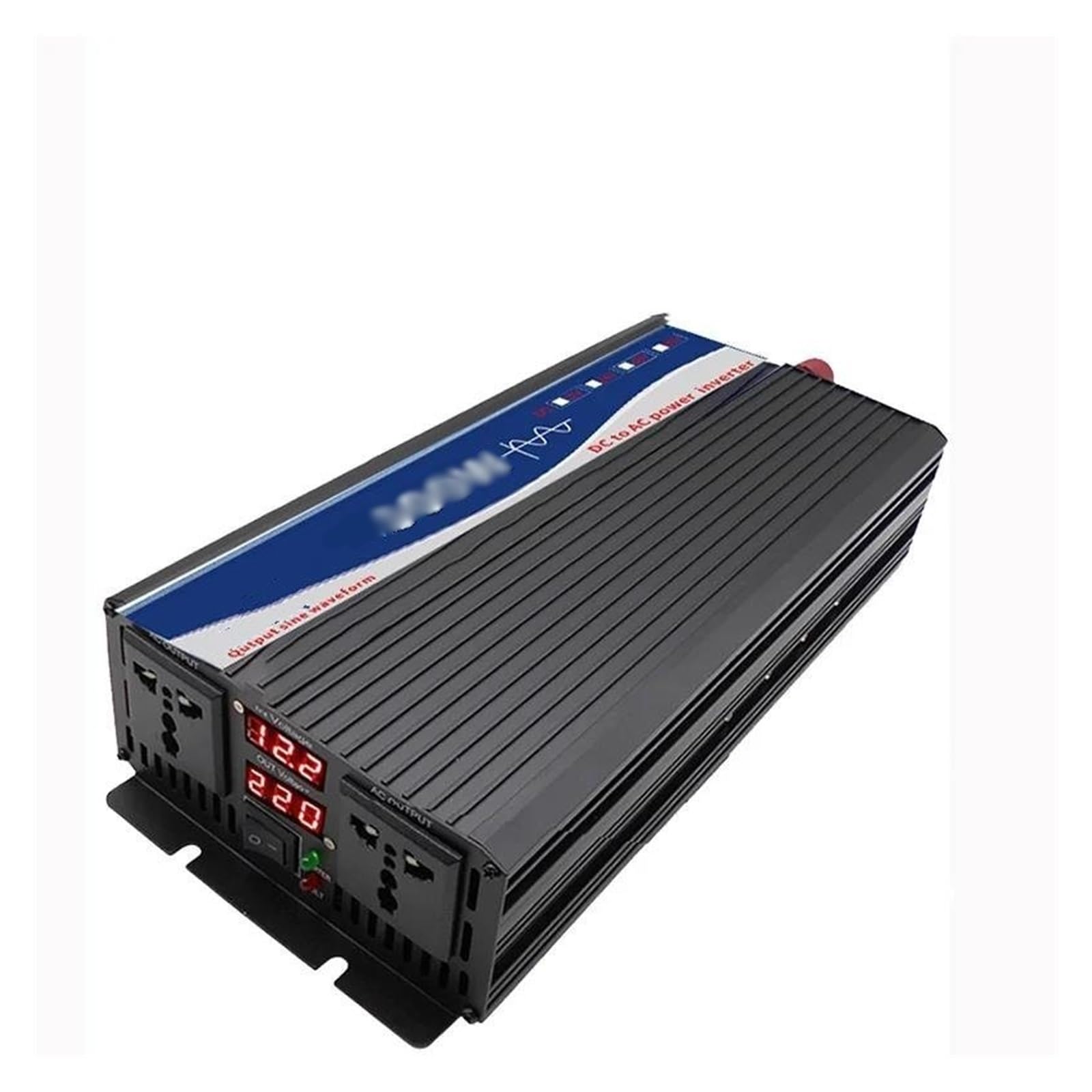 Convertidor Corriente Inversor De 3000W CC 12V 24V 48V A CA 220V Convertidor Voltaje Transformador Solar Doble Pantalla Digital Inversor De Potencia Convertidor(48V,220V(60HZ))