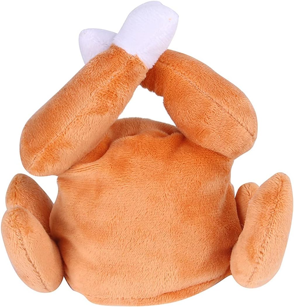Thanksgiving Turkey Hats for Cat Halloween Costume Small Dog Kitten Drumstick Hat for Cosplay Accessories and Party Favors image 2