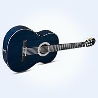 Vista 7 de WINZZ Guitarra clásica 4/4, guitarra de cuerda de nailon de tamaño completo de 39 pulgadas para adultos principiantes, kit completo de guitarra
