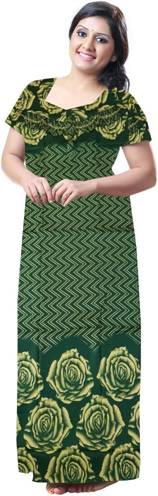 Javuli Feeding Nighty Cotton Dual Zip Feeding/Maternity/Nursing Nighty/Nightwear (XX-Large)-Feeding-nighty-F165 (Feeding-nighty-F27)