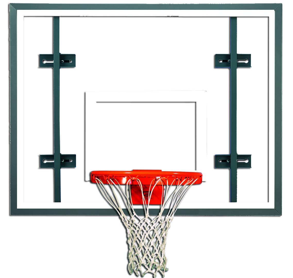 Side Court Recreational Glass Basketball Backboard 42” x 54” Auxiliary Rectangular Glass Side Court Backboard