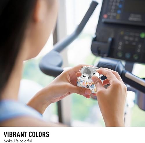 Miniatura 6 de Funda de cuero diseñada para AirPods 3, funda de cuero segura premium para AirPods 3, funda de piel para mujeres y niñas, niños, clip de cierre a