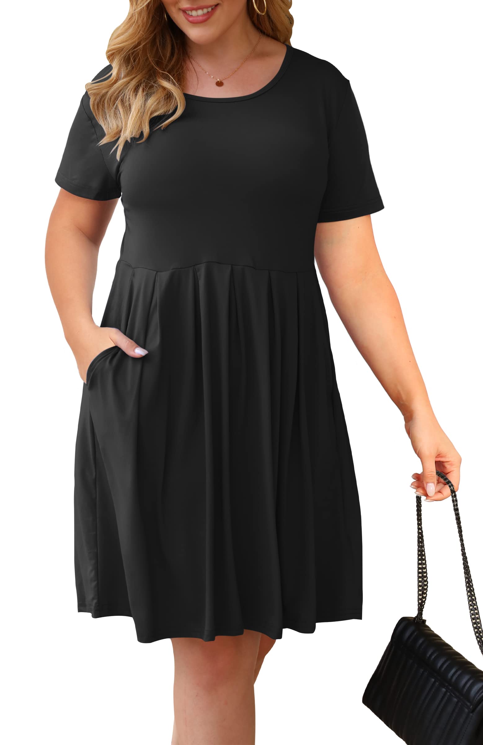 AUSELILY Vestido Largo Suelto sin Mangas de Verano para Mujer Vestido Largo Informal con Bolsillos