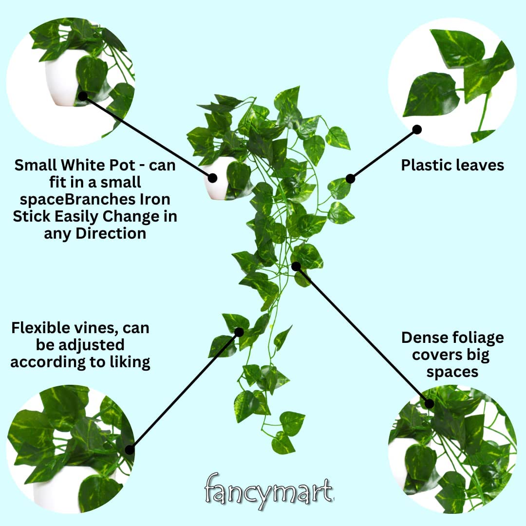 Fancymart Artificial Vine Plants - Home Decor -3 Fancymart Artificial Vine Plants - Home Decor -3