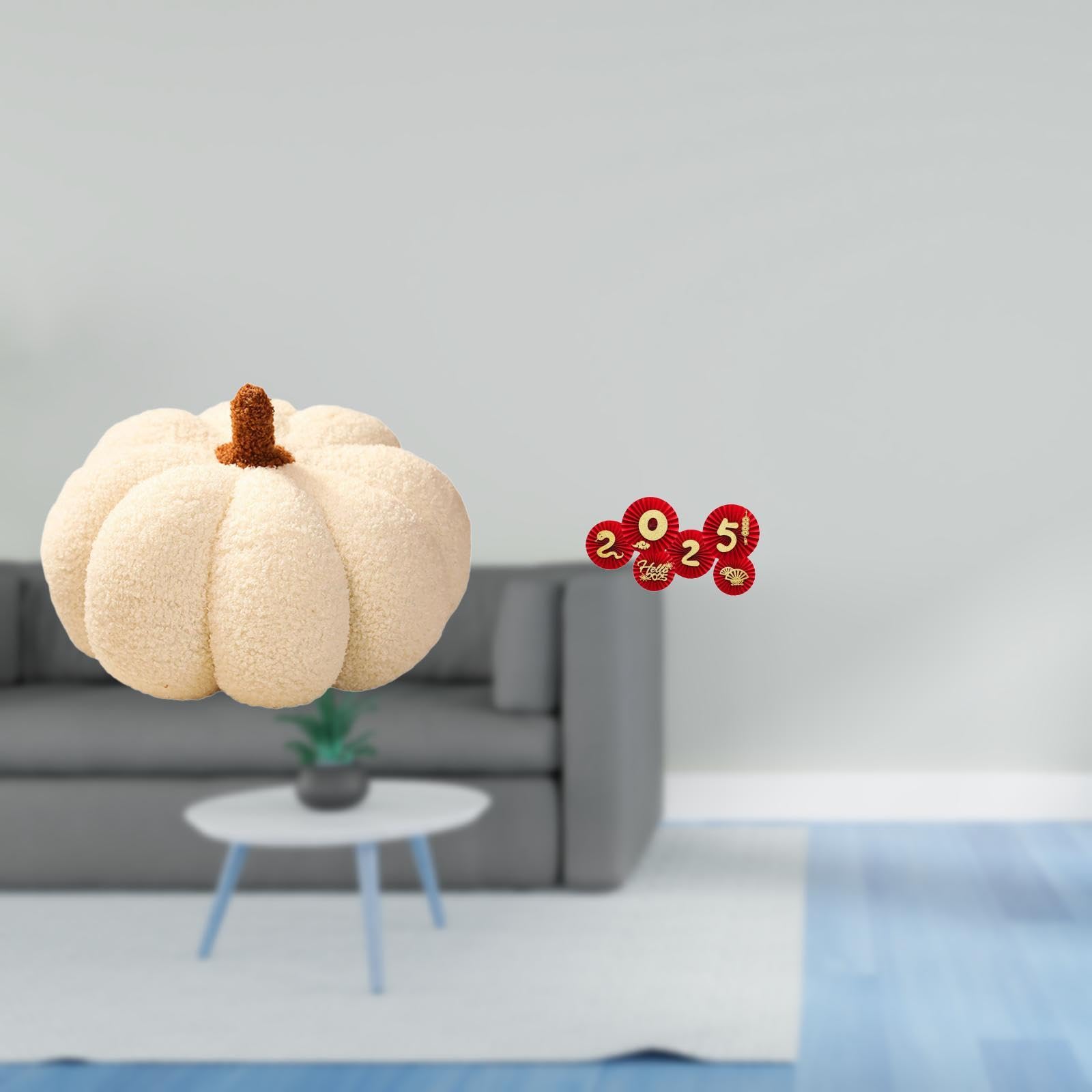 Halloween Pumpkin Pillows Plush Sofa Cushion for Bedroom Decor and Chinese New Year Paper Fan Blessing Ornament for Spring Festival Wall Door Celebration | Pillows | Home Dacor| Home & Garden-image-10