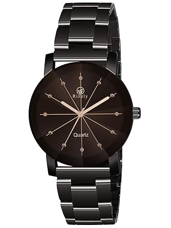 HG Fashion Analog Gold Dial Womens Stainless Steel Stylish Watch- HONLY_133-Star