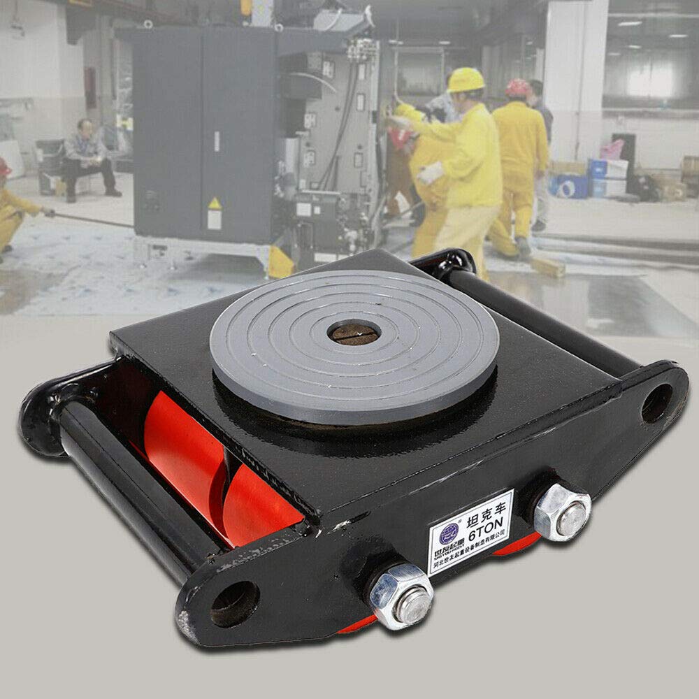 6T Rollen für Palettenmöbel 360° Drehen Roller Mechanischer Porter Möbeltransportrollen Schwerlastrollen 13,200 lbs Schwere industrielle Transporträder Mechanischer LKW