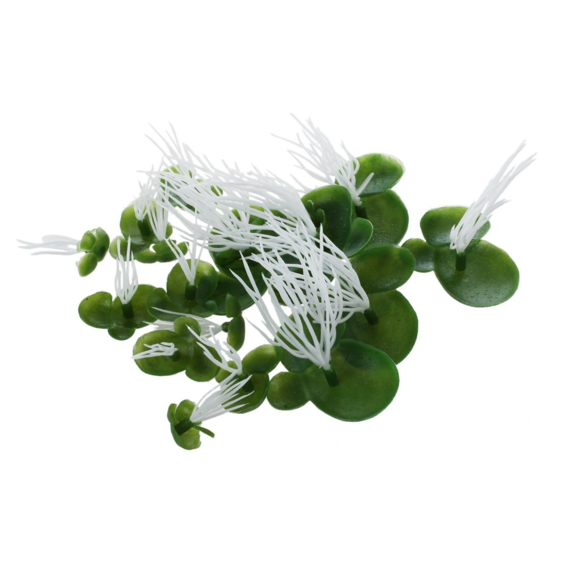 SFMN Aquarium Artificial Duckweed Floating Plastic Green White