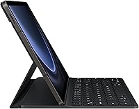Vista 8 de Samsung Funda para teclado para Galaxy Tab S9 FE+, funda protectora para tablet, experiencia similar a una PC, parte trasera magnética, posiciones