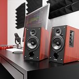 Edifier R1700BT Enceintes de Bibliothèque Bluetooth Actives Paire d’étagères - Moniteurs de studio actif à champ proche - d’haut parleurs alimentées 2.0 avec coffrage en bois - 66 watts RMS - 2
