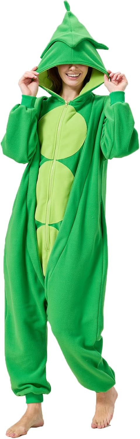 Peas Onesie Pajamas,Peas Costume Plant Costume Adult