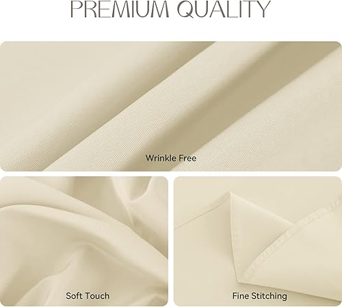 Miniatura 4 de Romanstile Mantel redondo impermeable, resistente a las manchas y sin arrugas, para cocina, comedor, fiesta, boda, uso en interiores y exteriores,