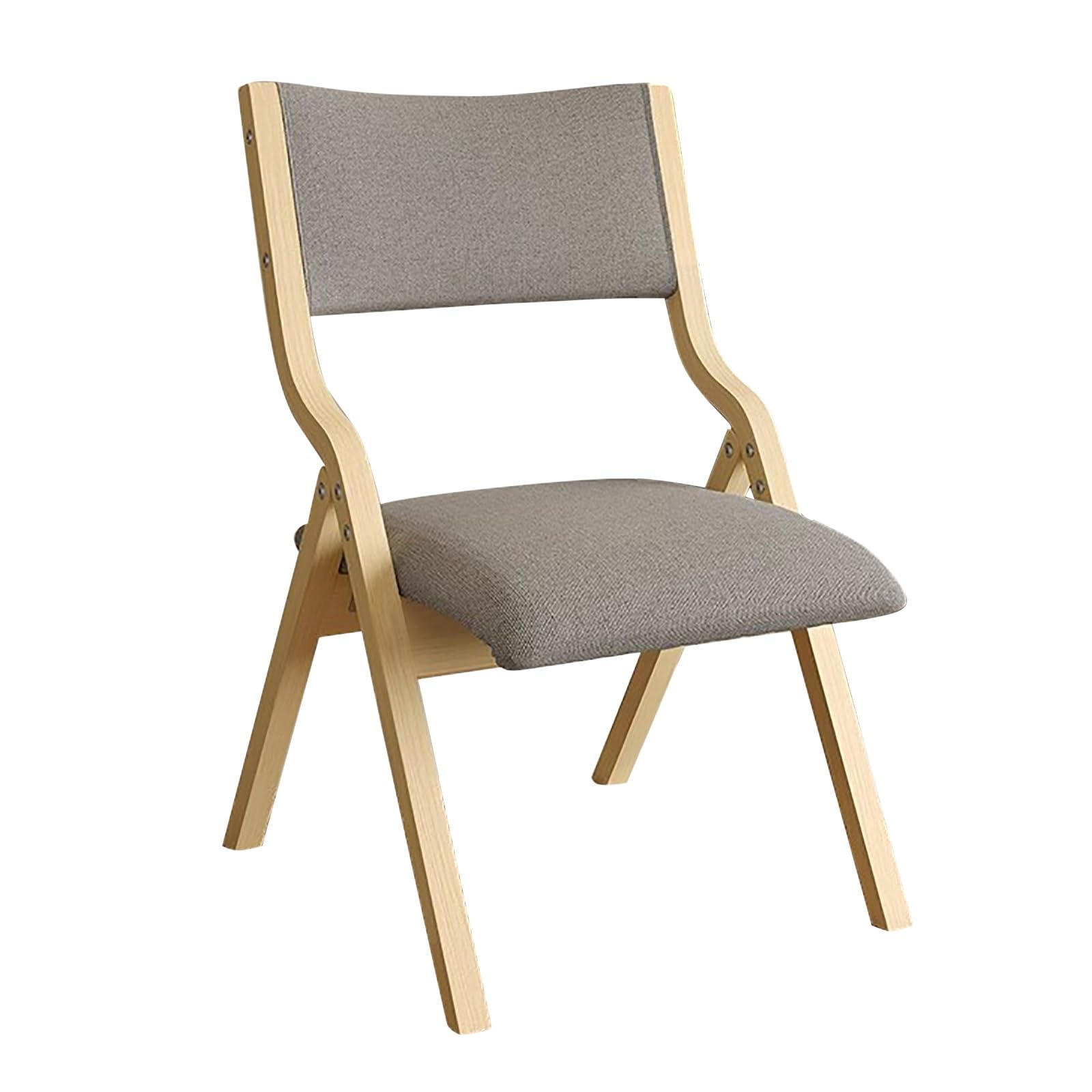 Amazon.com: Portable Wooden Folding Dining Chair with Linen