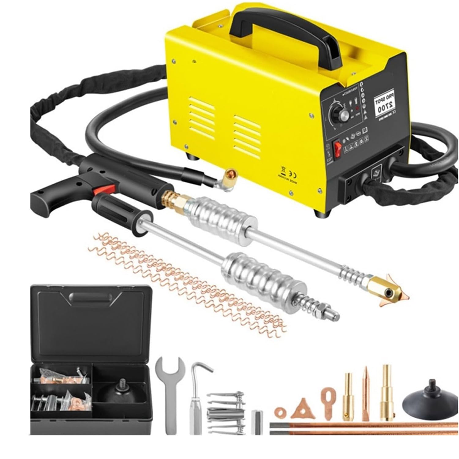 Kit per saldatore a punti, 3500 A, strumento di saldatura manuale per riparazione carrozzeria auto, riparazione paraurti in lamiera, vernice superficiale anti-ossidazione, resistente alla corrosione