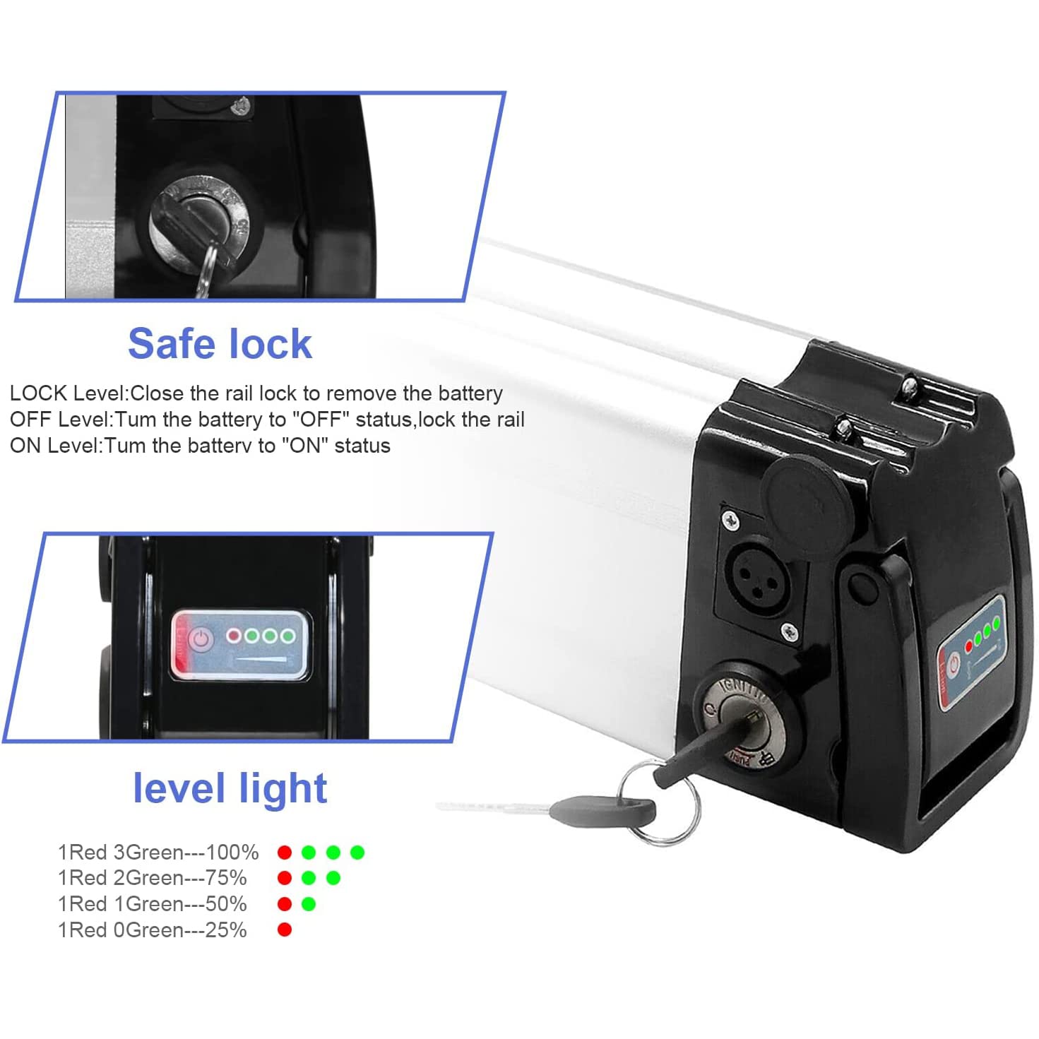 Amazon | Ebikeバッテリー24V13Ah電動自転車リチウムバッテリー電動