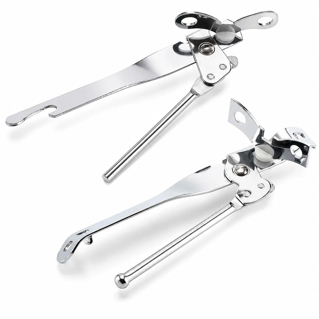 2 Pack Multifunctional Butterfly Can Openers, Stainless Steel Tin Opener Butterfly, Tin Openers for Outdoor Camping Setup, Kitchen Gadgets, Travel with Good Grip