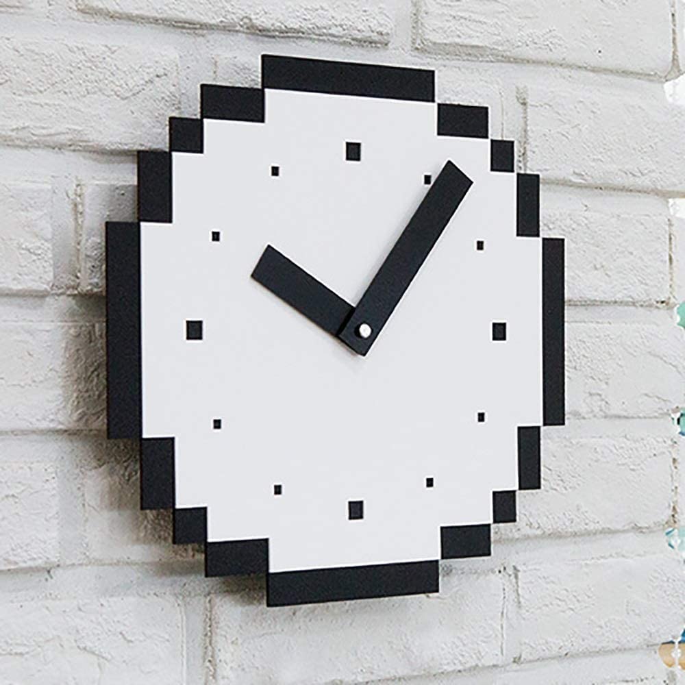 Moderno reloj de pared minimalista de 25,4 cm, pequeño, para sala de estar, dormitorio, moda infantil