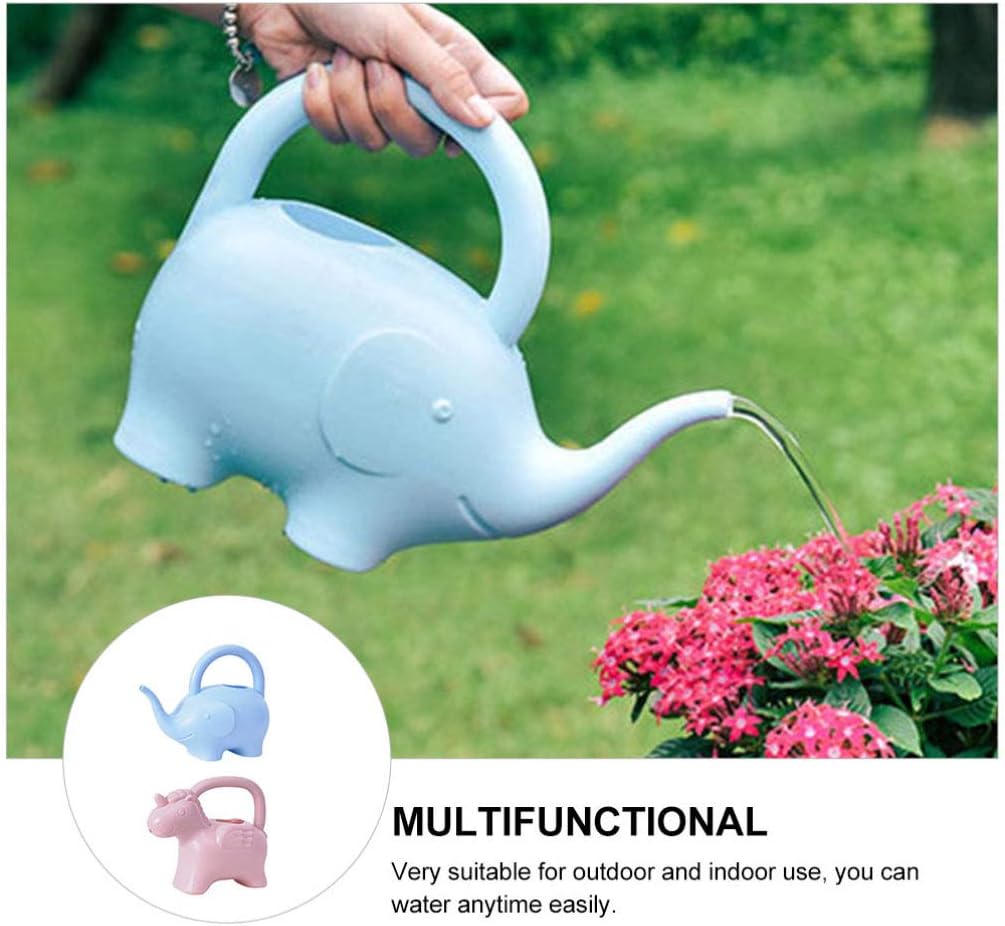Watering Can Elephant Plastic Unicorn Watering Can Plant Spray Bottle Flower Lawn Plant Irrigation Pot Kettle Tool for Garden Indoor Outdoor 2pcs