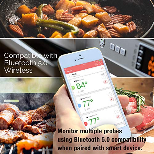 Intelitopia Meat Thermometer for Grilling?Smart Wireless Bluetooth