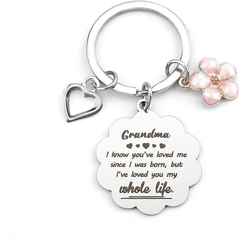 IFFMU Regalos para el día de la madre para abuela de nieta, nieto, abuela, regalos de cumpleaños, llavero