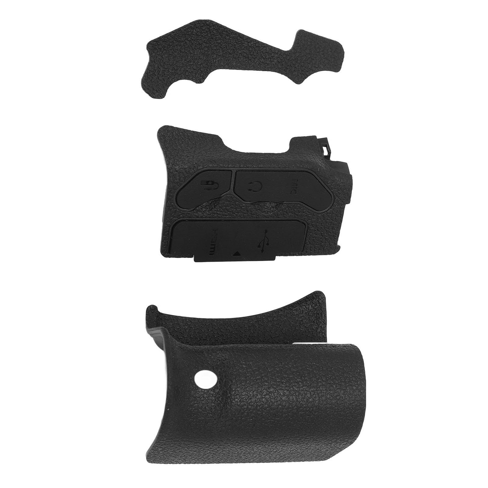 Yctze Cubierta para Cámara Cuerpo 90D - Juego de 3 Unidades de Cubierta para el Cuerpo de la Cámara Ajuste Preciso de Goma Cómodo para 90D - Protectora de Silicona para