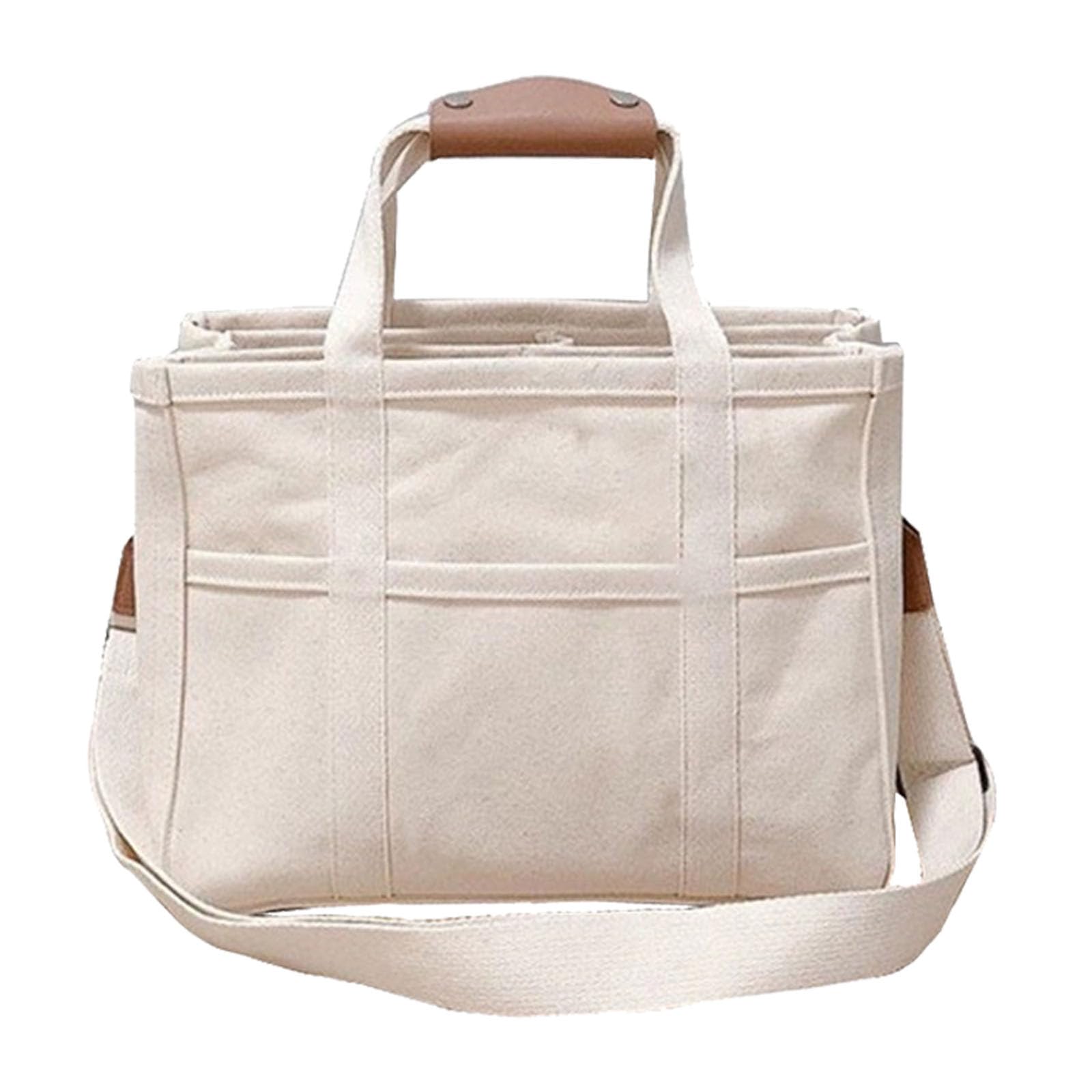 GenericTote Laptop Designer Bags for Work Canvas Tote Bag With Multi Pocket  Large Capacity Casual Canvas Bag Versatile Shoulder Crossbody Tote Bag