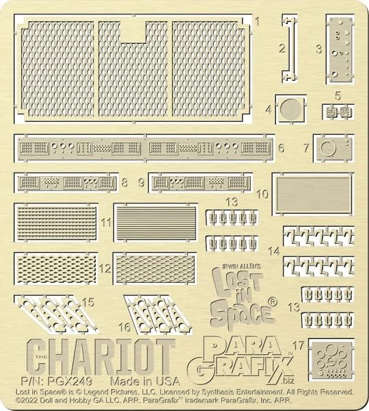 Lost in Space - Photoetch Set for Doll & Hobby’s 1/35 Scale Chariot (PGX249)