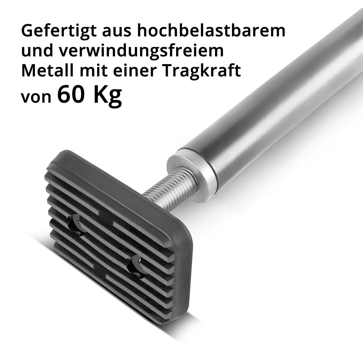 STAHLWERK Montagestütze – 60 kg Tragkraft, leicht ausziehbare Baustütze von 160–290 cm, Trockenbaustütze als praktische Montagehilfe für präzises Positionieren und sicheres Abstützen beim Innenausbau