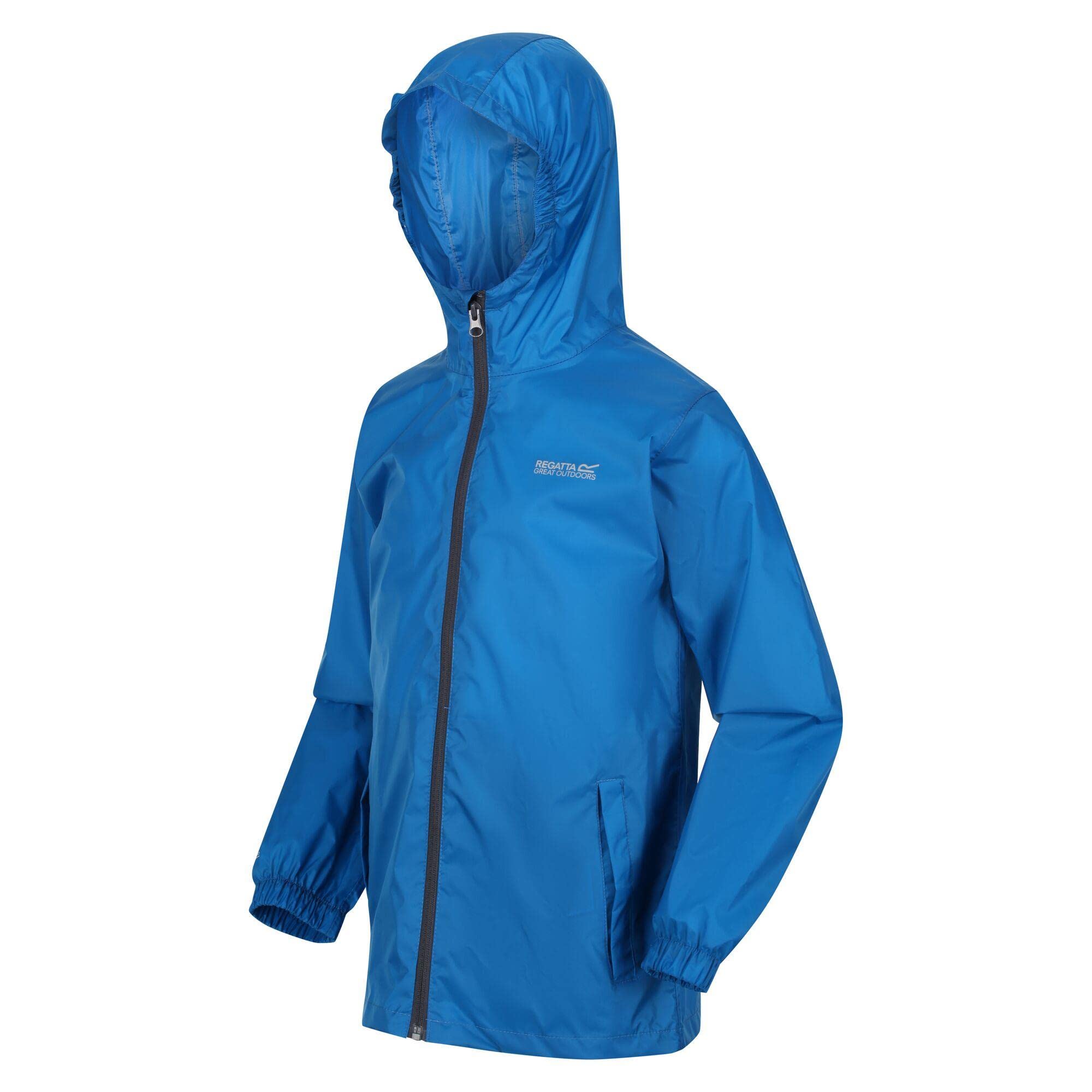 Regatta Kids' Pack It Waterproof Packaway Jacket, Breathable & Taped Seams - Perfect for Outdoors, Walking, Hiking & Camping